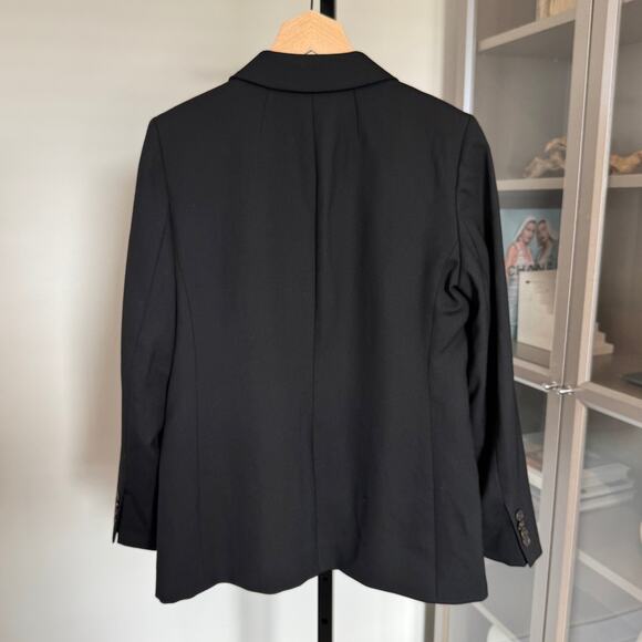 J. Crew Willa Blazer NEW Black Nova Fides Italian City Wool Single Breasted Sz 8 - Picture 3 of 7